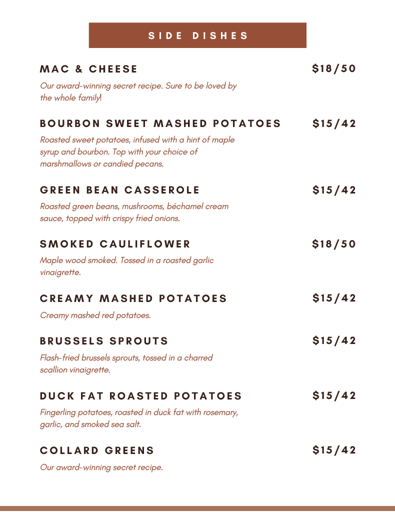 Smokecraft Thanksgiving 2022 Menu1024_3