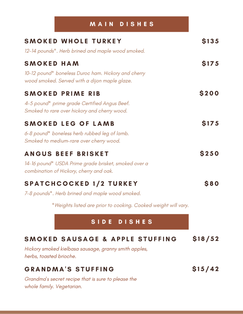 Thanksgiving Smokecraft Modern Barbecue