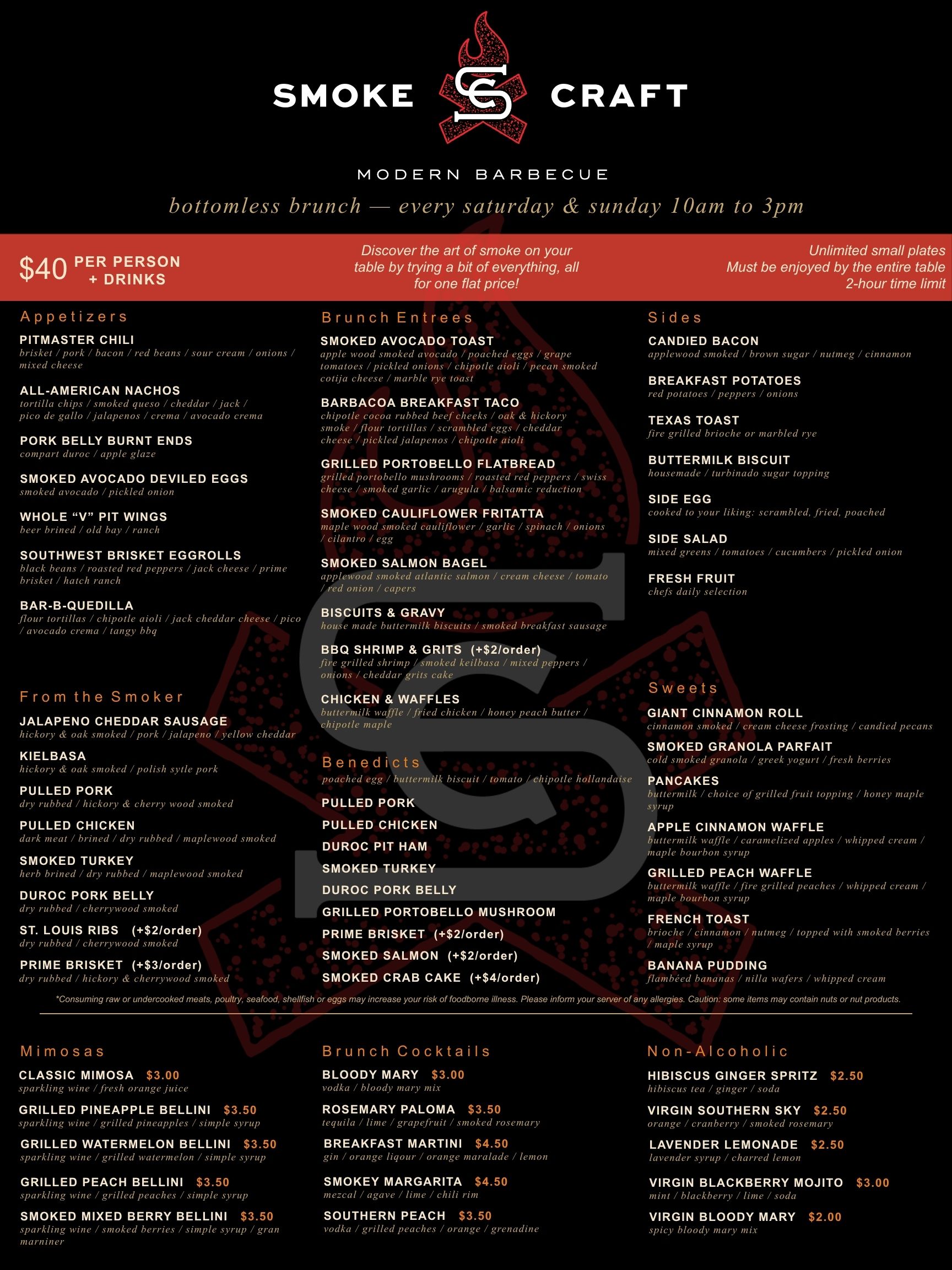 SC Bottomless Brunch Menu 4.18.26