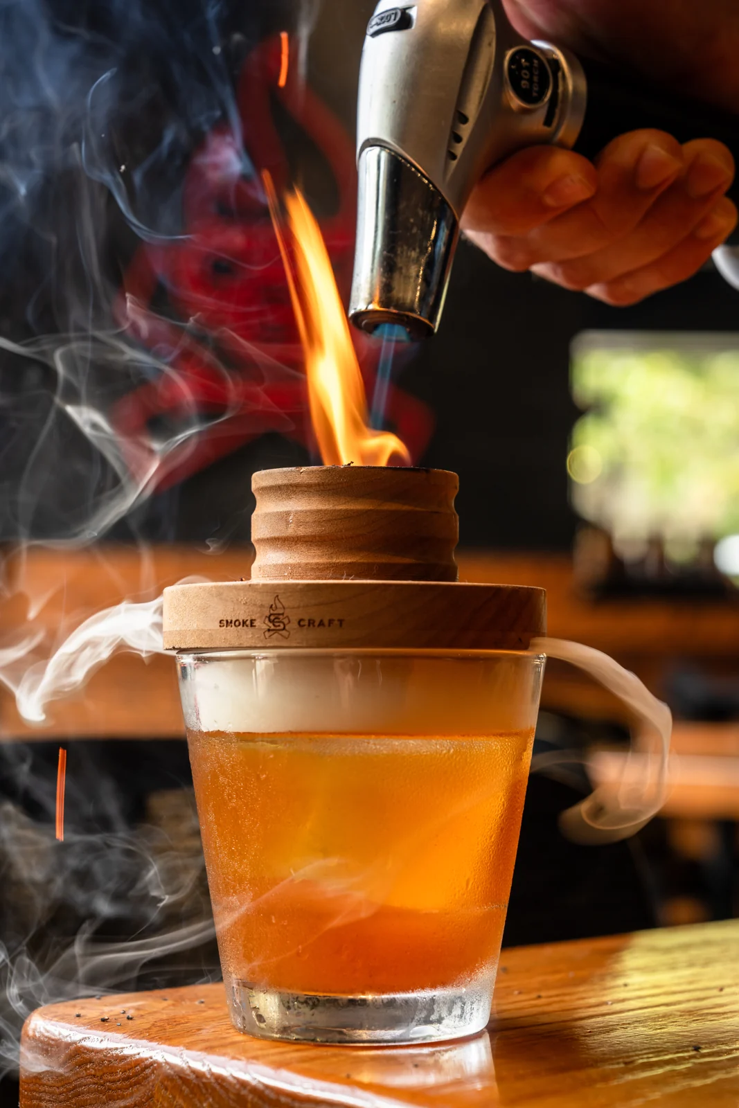 Craft cocktails at Smokecraft's Clarendon bar
