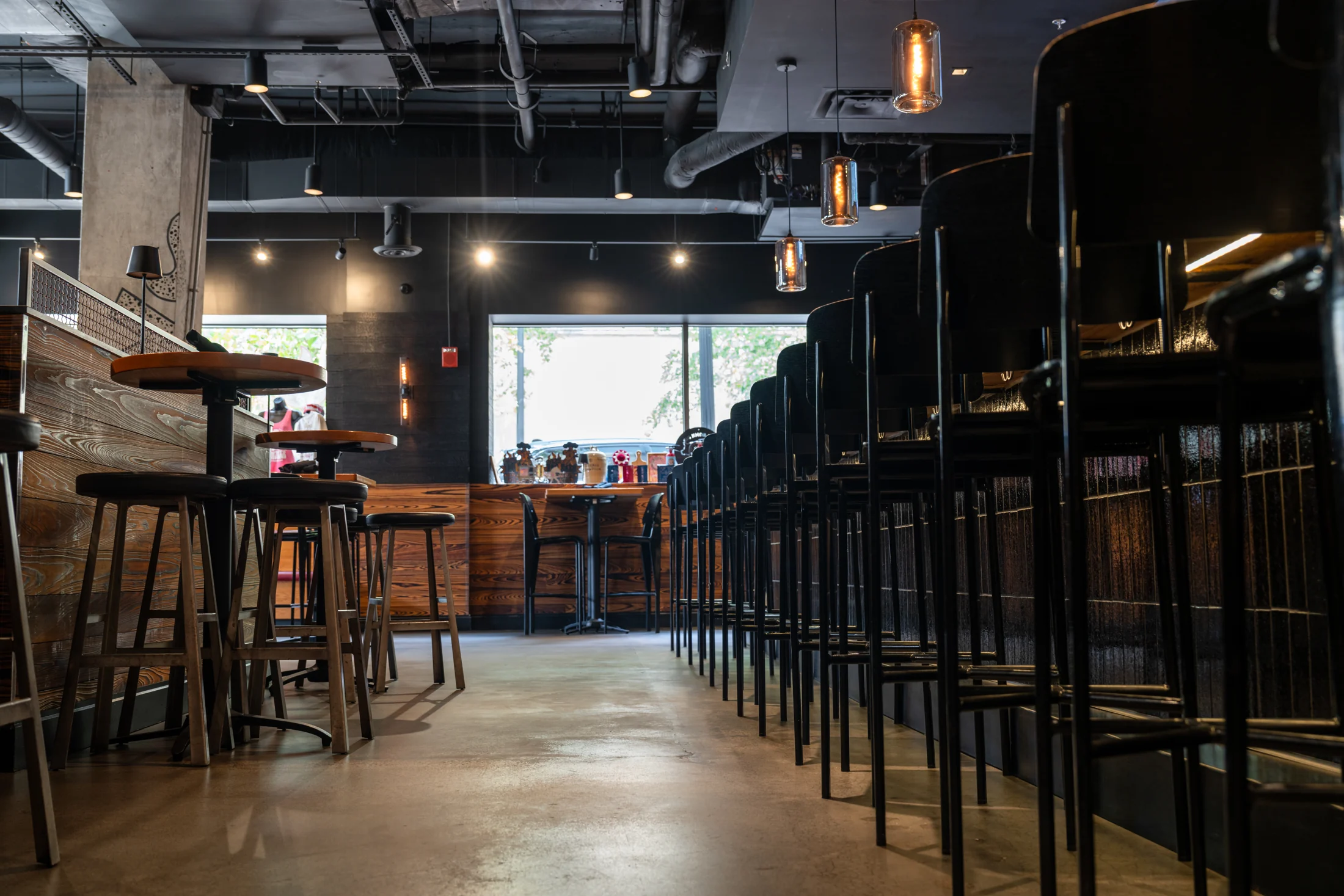 The dining room at Smokecraft Modern Barbecue in Clarendon